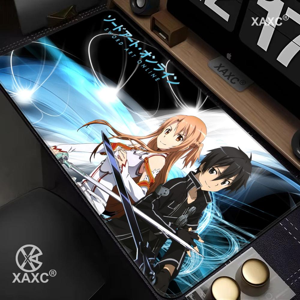 Desk Setup Tech - Computer Mouse Pad Gaming Sword Art