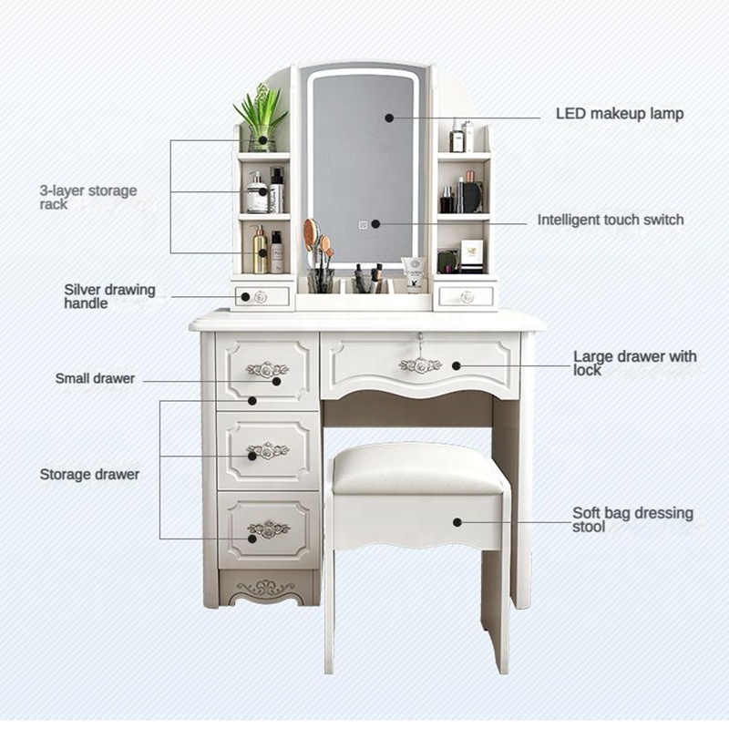 Girls White and pink Modern Wo - Desk Setup Simple 리뷰 및 가격