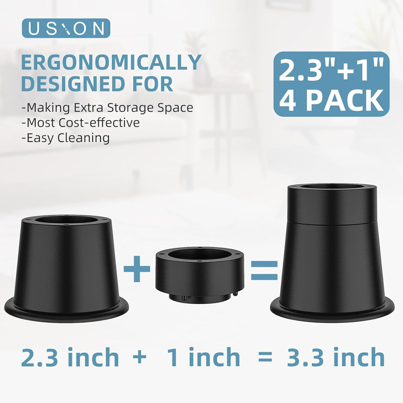 4Pcs Heavy Duty Furniture Rise - Desk Setup Riser 리뷰 및 가격