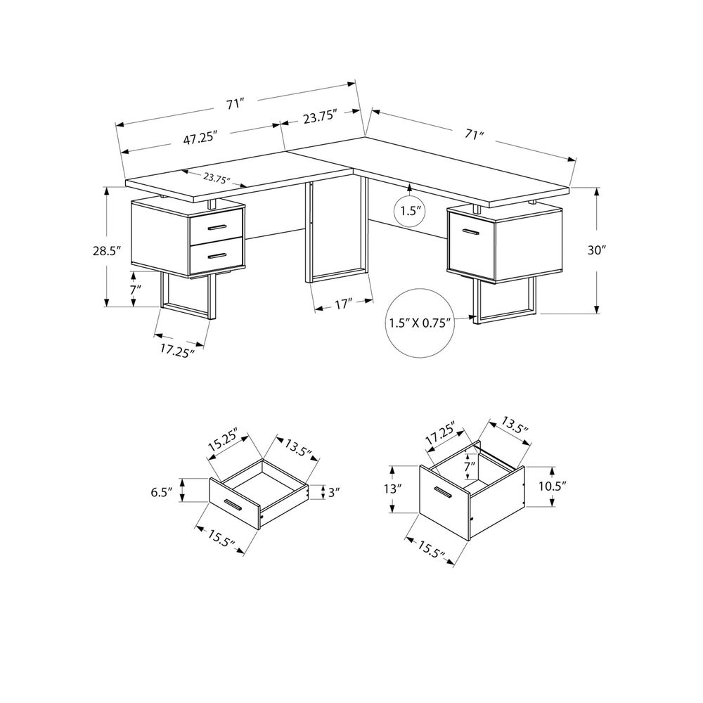 I 7619 Computer Desk, Home Off - L Shaped Desk Setup 리뷰 및 가격