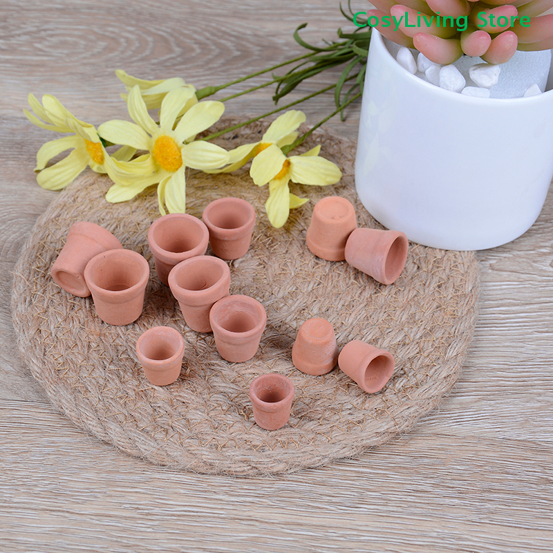 12Pcs/Set 1:12 Miniature Handm - Desk Setup Plant 리뷰 및 가격