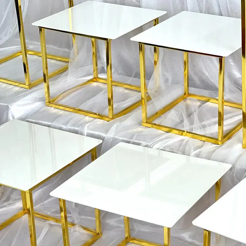 12-20 PCS Luxury Gold Frame Wh - Desk Setup Riser 리뷰 및 가격