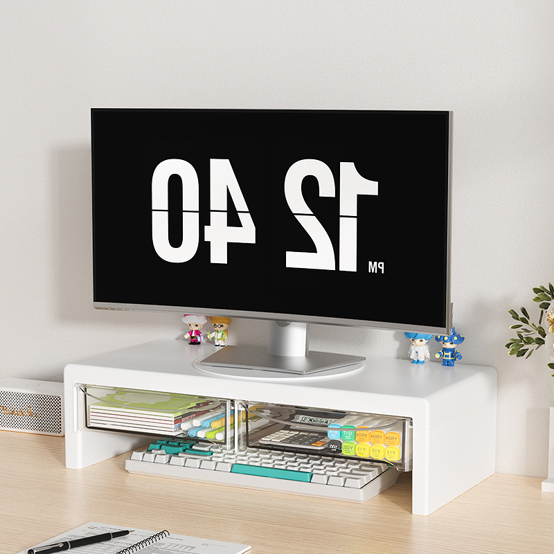 2-Tier Monitor Stand, Plastic  - Desk Setup Riser 리뷰 및 가격