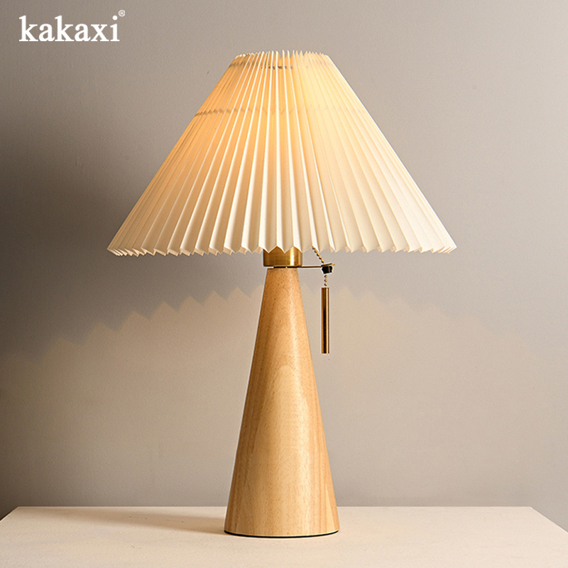 Retro Solid Wood Table Lamp No - Desk Setup Vintage 리뷰 및 가격