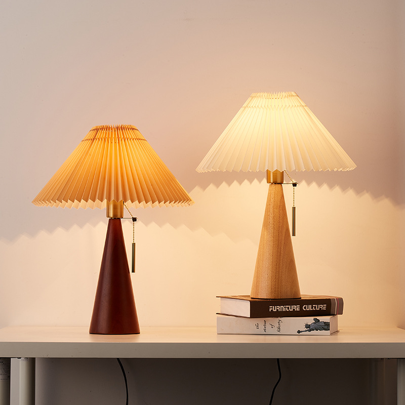 Retro Solid Wood Table Lamp No - Desk Setup Vintage 리뷰 및 가격
