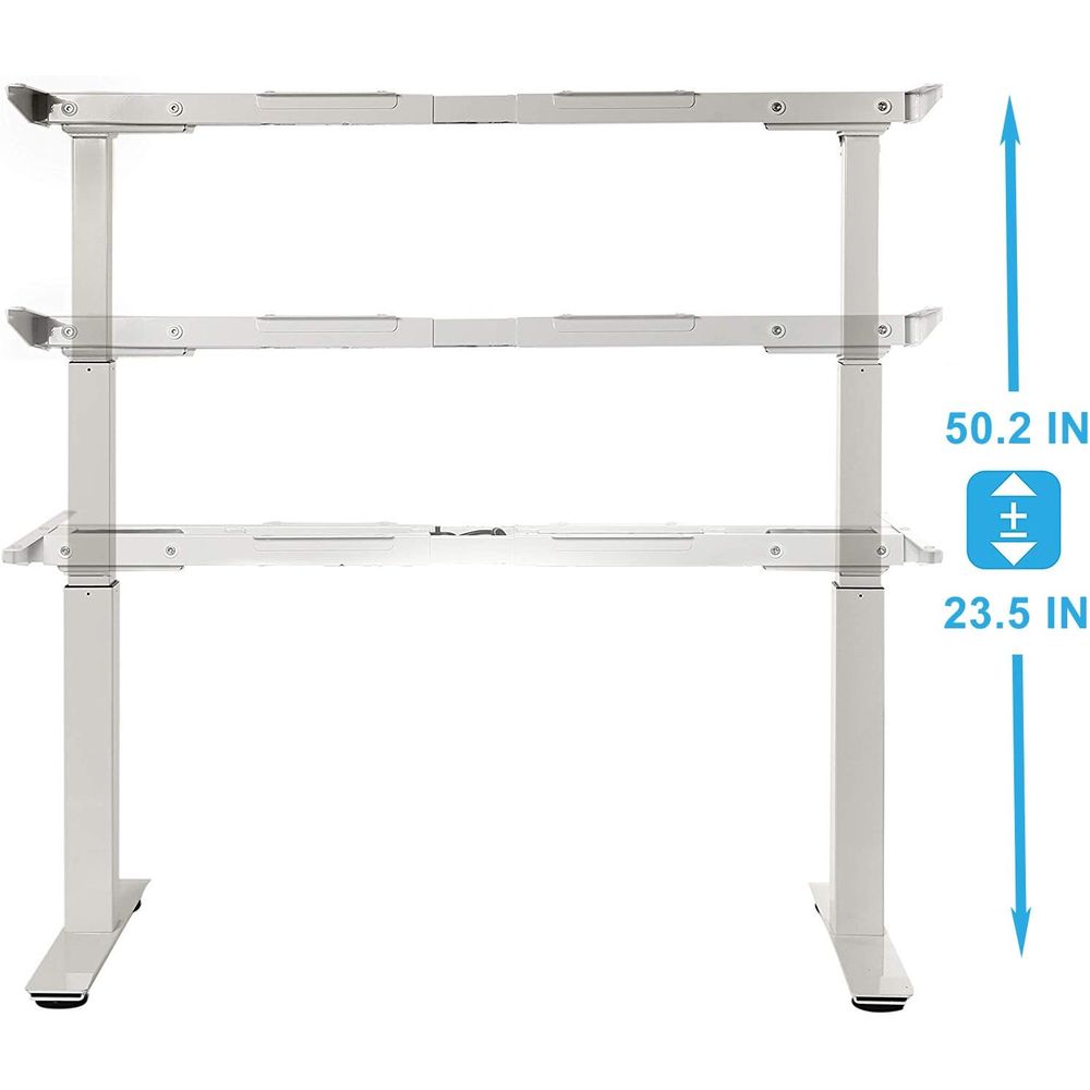 Electric Dual Motor Stand Up D - L Shaped Desk Setup 리뷰 및 가격