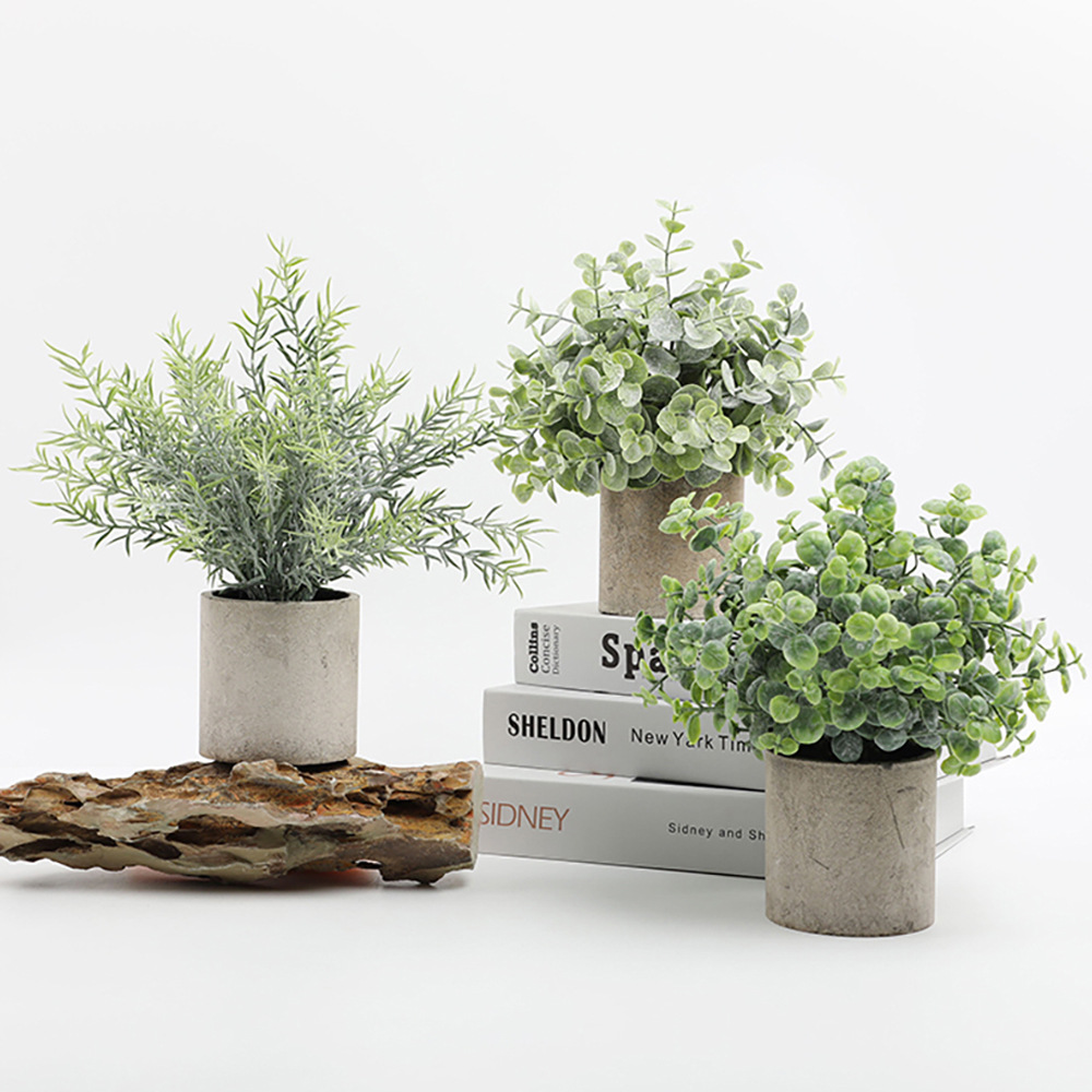 Artificial Plant Potted Eucaly - Desk Setup Plant 리뷰 및 가격