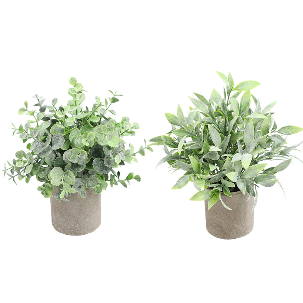 Artificial Plant Potted Eucaly - Desk Setup Plant 리뷰 및 가격