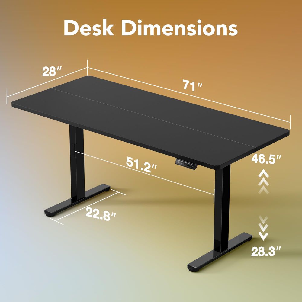 71 x 30 inch Electric Standing - Desk Setup Height 리뷰 및 가격