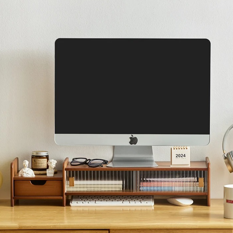 ‌Monitor Stand with Drawer-Adj - Desk Setup Riser 리뷰 및 가격