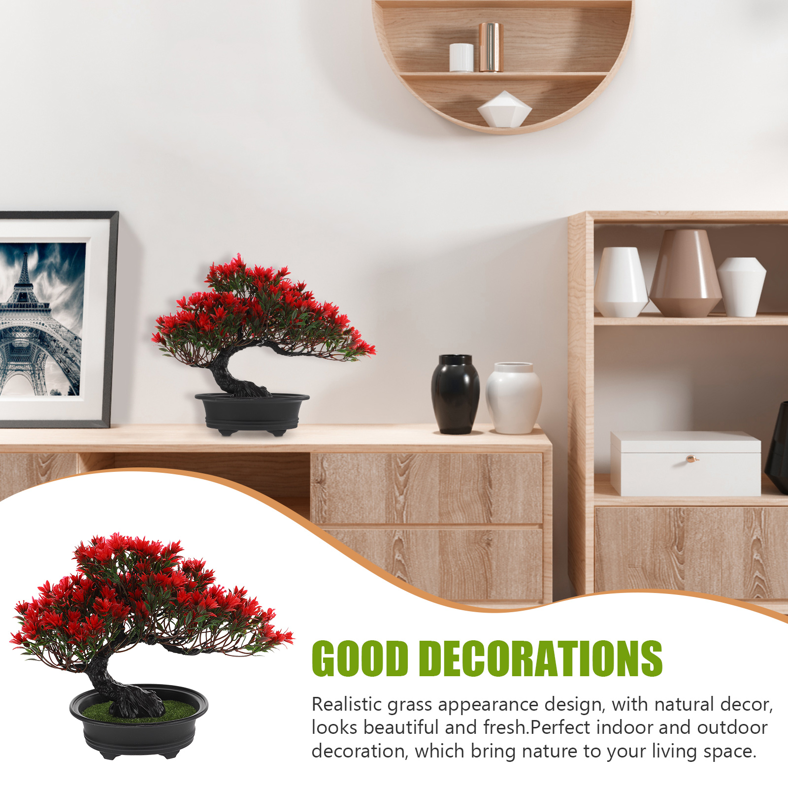 Artificial Plant Potted Bonsai - Desk Setup Plant 리뷰 및 가격