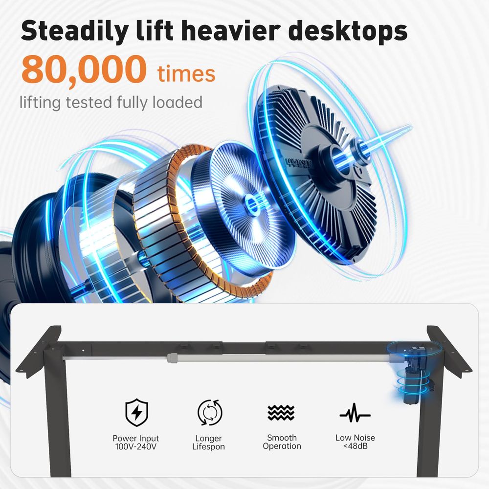 Desk Frame, Stand up Desk Fram - L Shaped Desk Setup 리뷰 및 가격