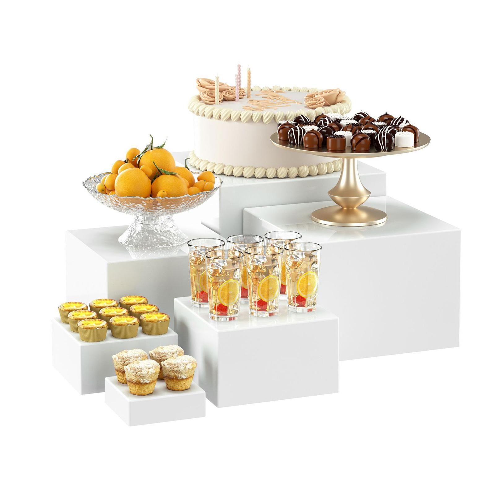 6x Acrylic Buffet Riser Desser - Desk Setup Riser 리뷰 및 가격