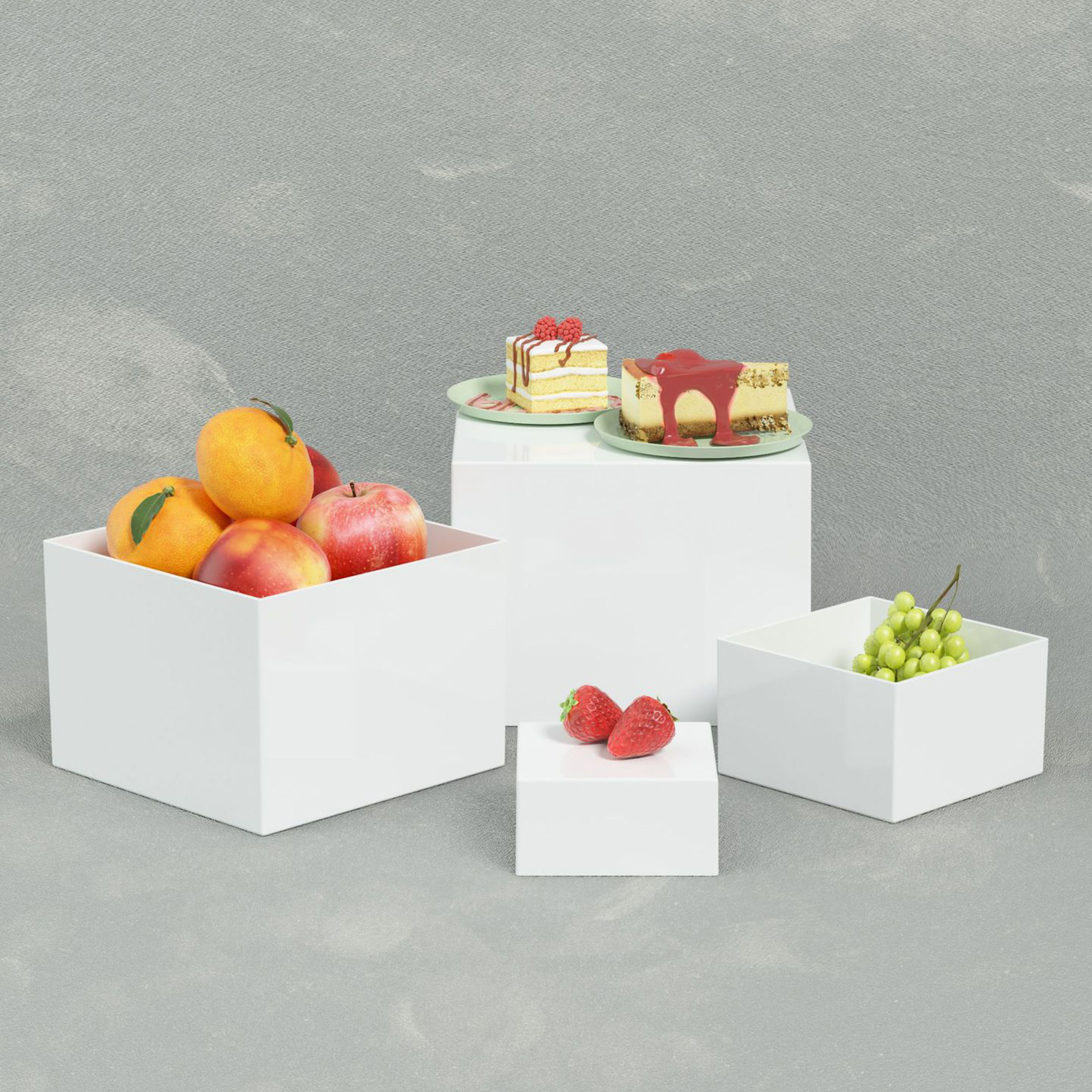 6x Acrylic Buffet Riser Desser - Desk Setup Riser 리뷰 및 가격