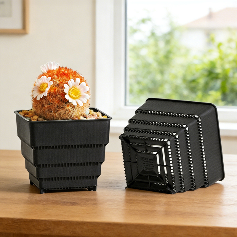 MESHPOT 6-Pack Square Pots for - Desk Setup Plant 리뷰 및 가격
