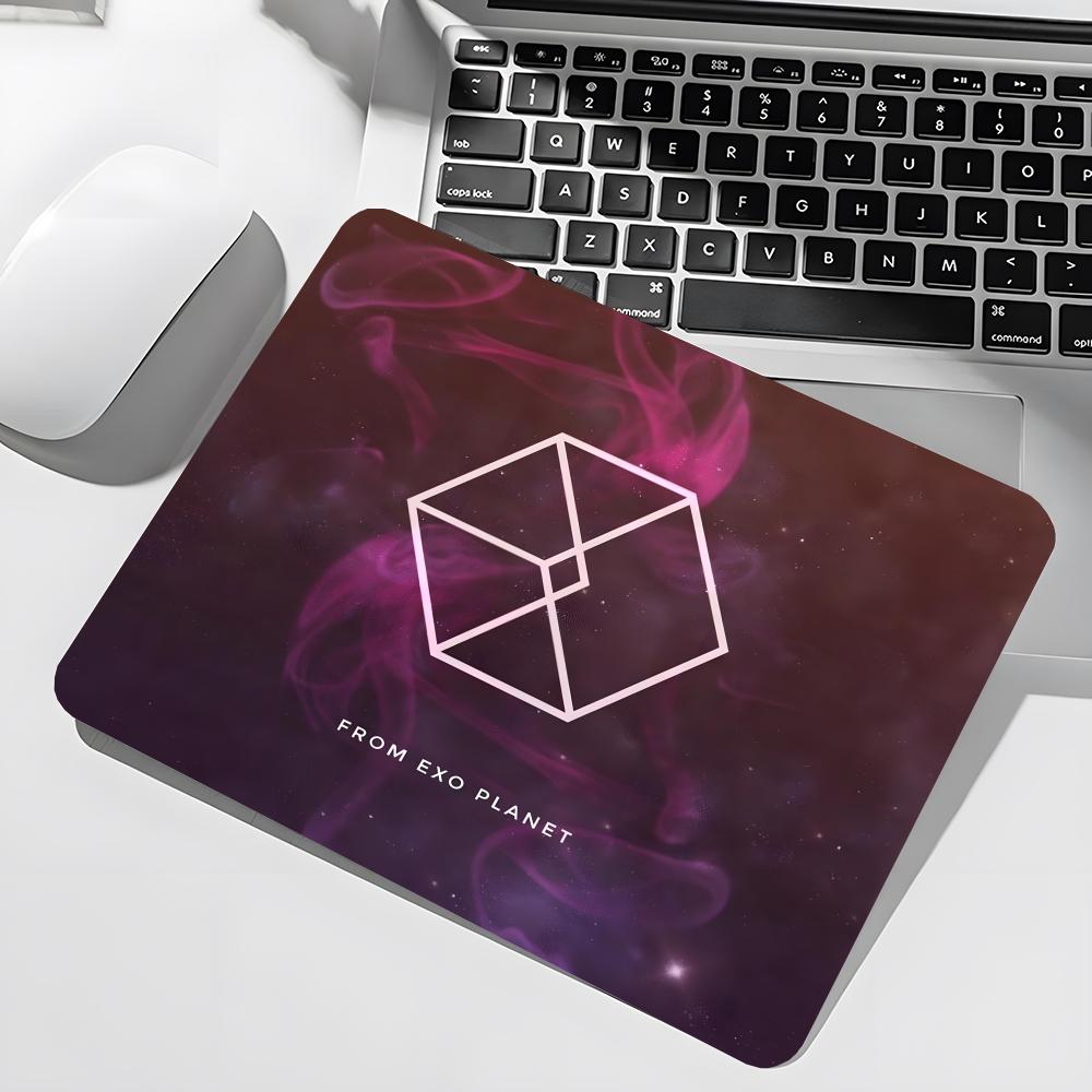 EXO Logo Kpop Mouse Pad Gamer  - Desk Setup Kpop 리뷰 및 가격