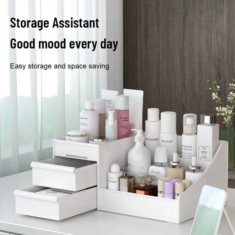 1pc White New Drawer Makeup St - Desk Setup Shelves 리뷰 및 가격