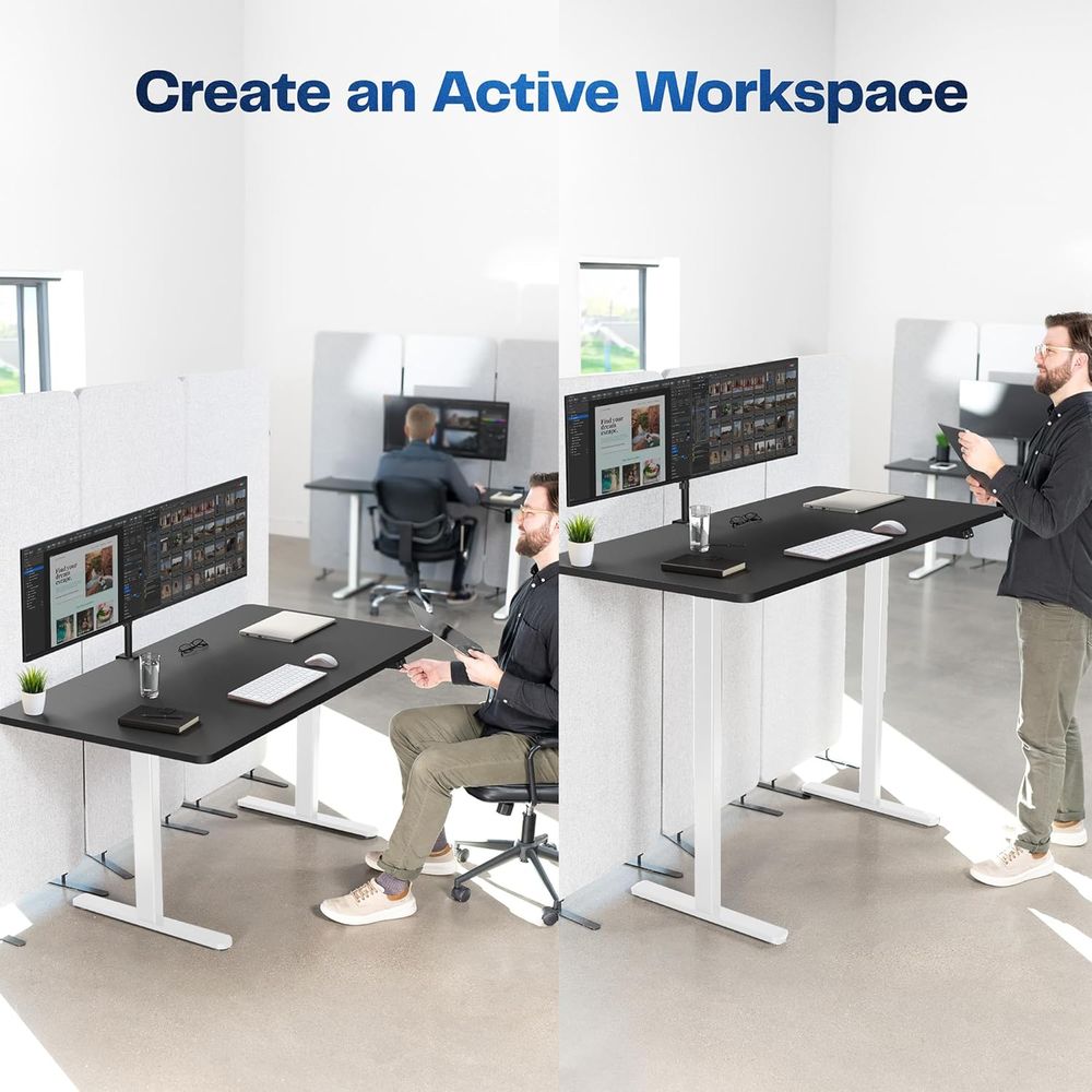 60 x 30 Adjustable Height Stan - L Shaped Desk Setup 리뷰 및 가격
