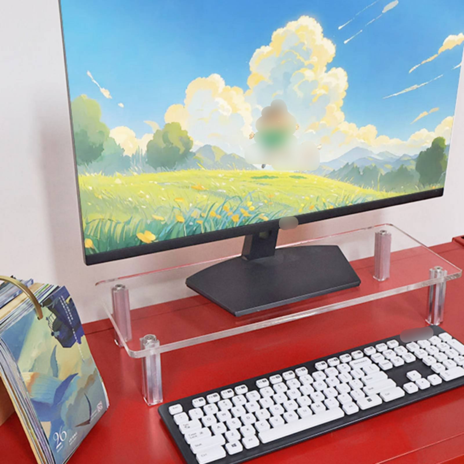 Acrylic Monitor Stand Easy to  - Desk Setup Riser 리뷰 및 가격
