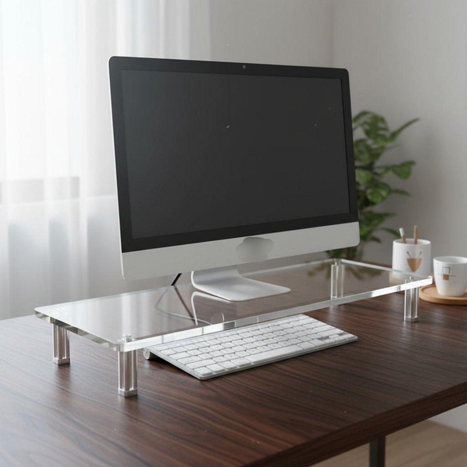 Acrylic Monitor Stand Easy to  - Desk Setup Riser 리뷰 및 가격