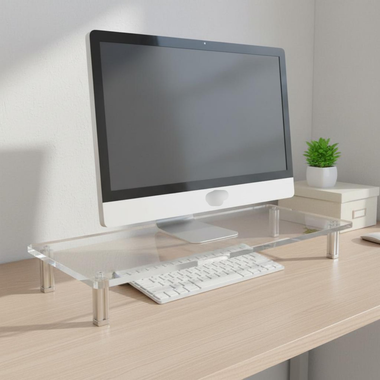 Acrylic Monitor Stand Easy to  - Desk Setup Riser 리뷰 및 가격