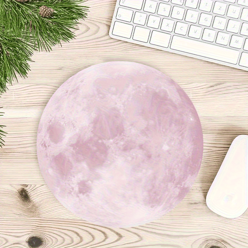 Moon pattern  round Mouse Pad  - Desk Setup Simple 리뷰 및 가격