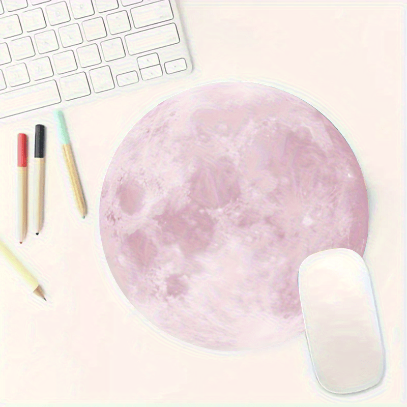 Moon pattern  round Mouse Pad  - Desk Setup Simple 리뷰 및 가격