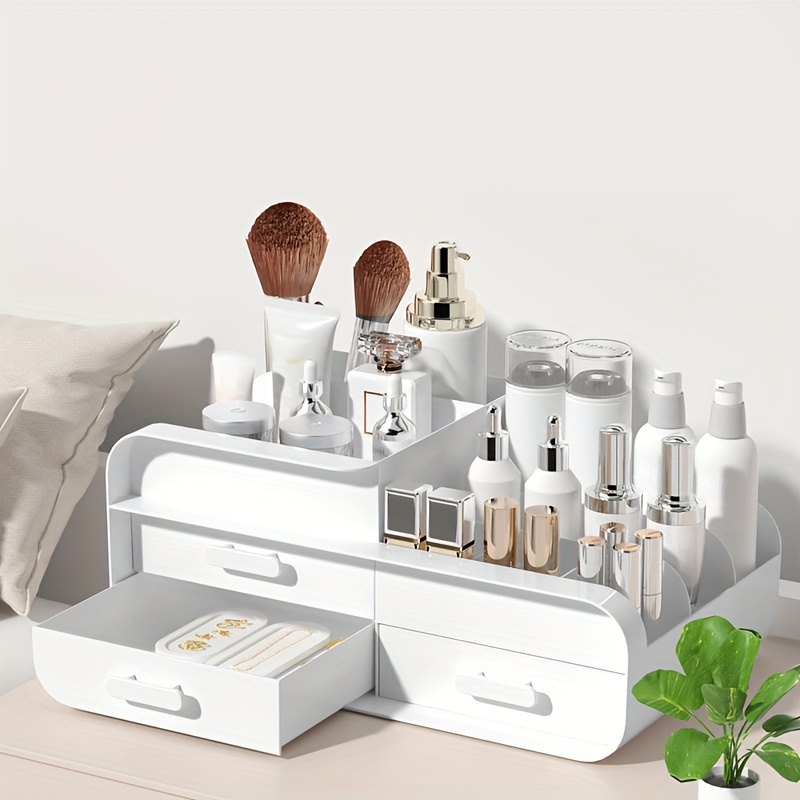 Makeup Storage Box Drawer Dorm - Desk Setup Shelves 리뷰 및 가격