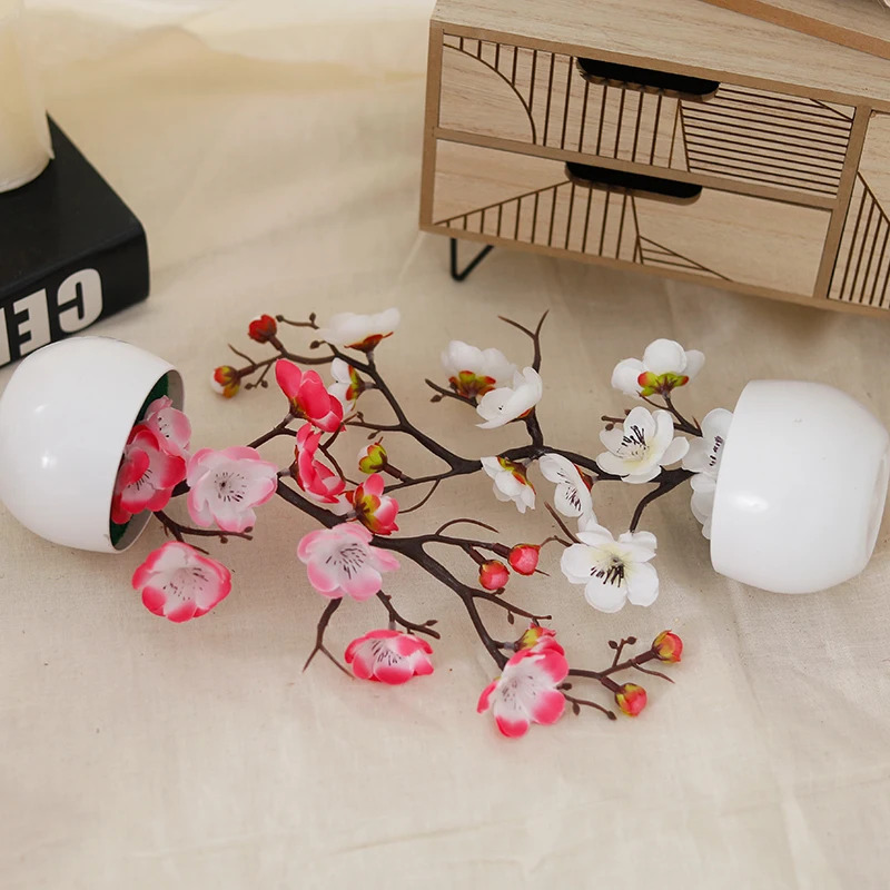 Simulation Plum Flower Pot Pla - Desk Setup Plant 리뷰 및 가격