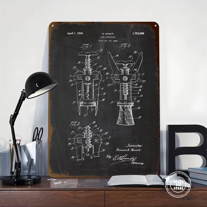 1928 Cork Extractor Tinplate P - Desk Setup Vintage 리뷰 및 가격