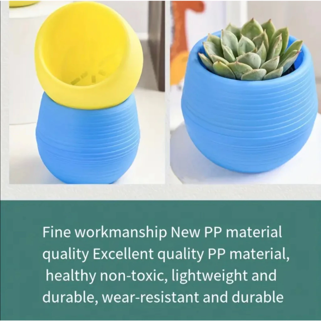 1pcs 7*7cm Mini Pp Resin Plast - Desk Setup Plant 리뷰 및 가격